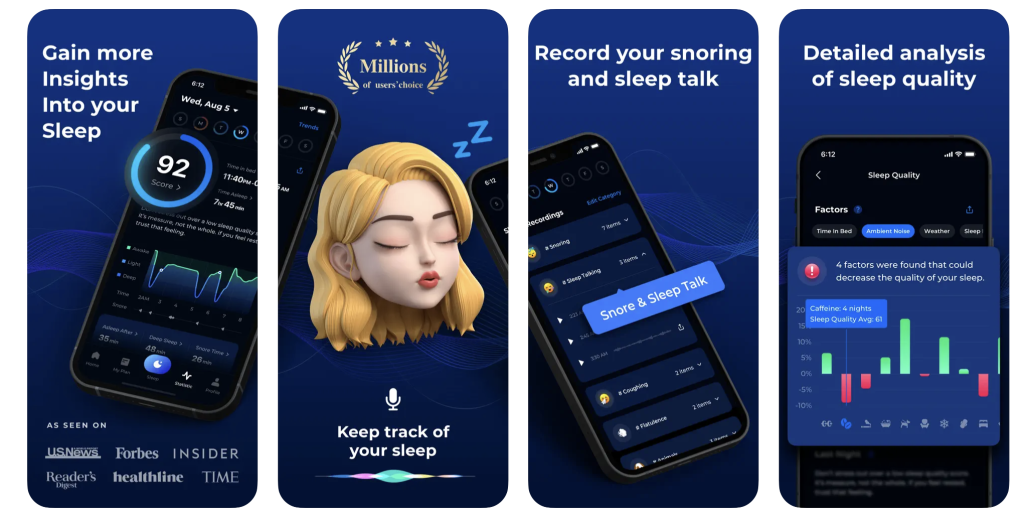 shuteye app
detailed analysis for sleep apnea 